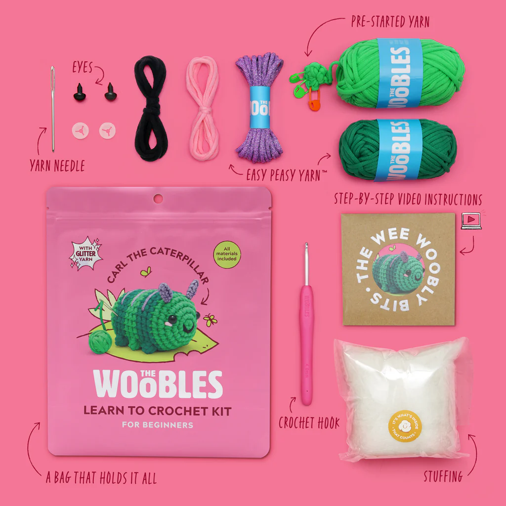 Carl the Caterpillar Crochet Kit - Image 4