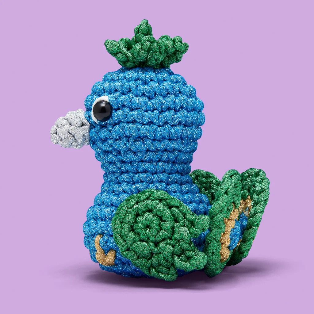 Reginald the Peacock Crochet Kit - Image 3